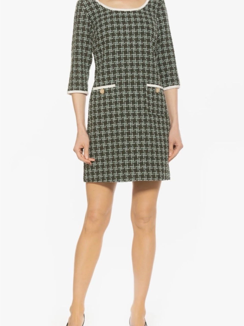 NWT Alexia Admor Orla Scoop Neck Shift Dress